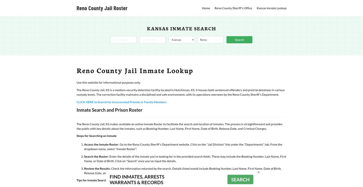 Preview of renocountyjail.org