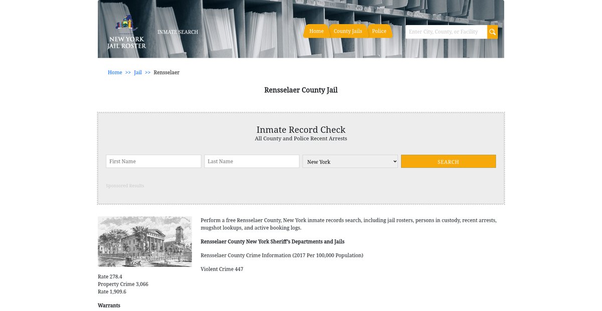 Preview of newyorkjailroster.com