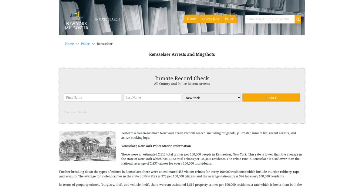 Preview of newyorkjailroster.com