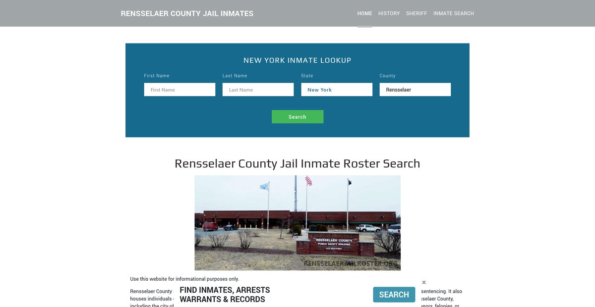 Preview of rensselaerjailroster.org