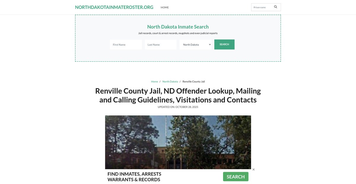 Preview of northdakotainmateroster.org