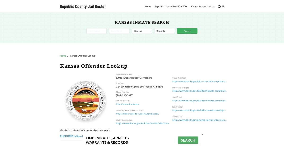 Preview of republiccountyjail.org