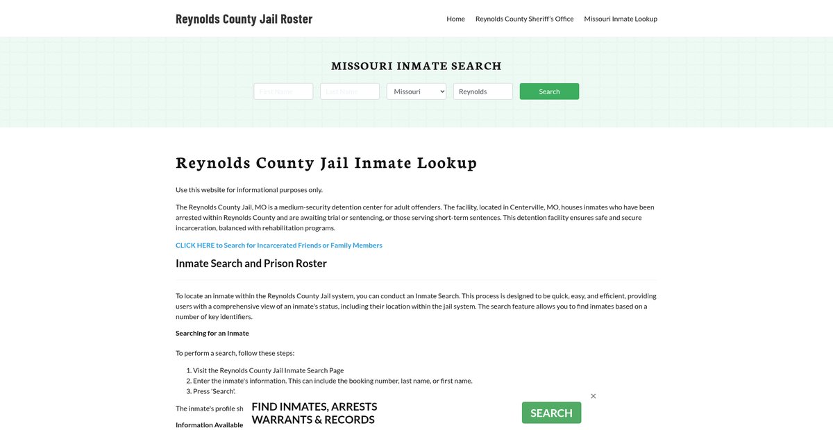 Preview of reynoldscountyjail.org
