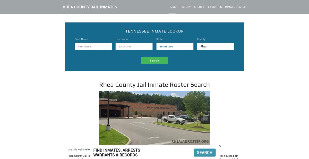 Preview of rheajailroster.org