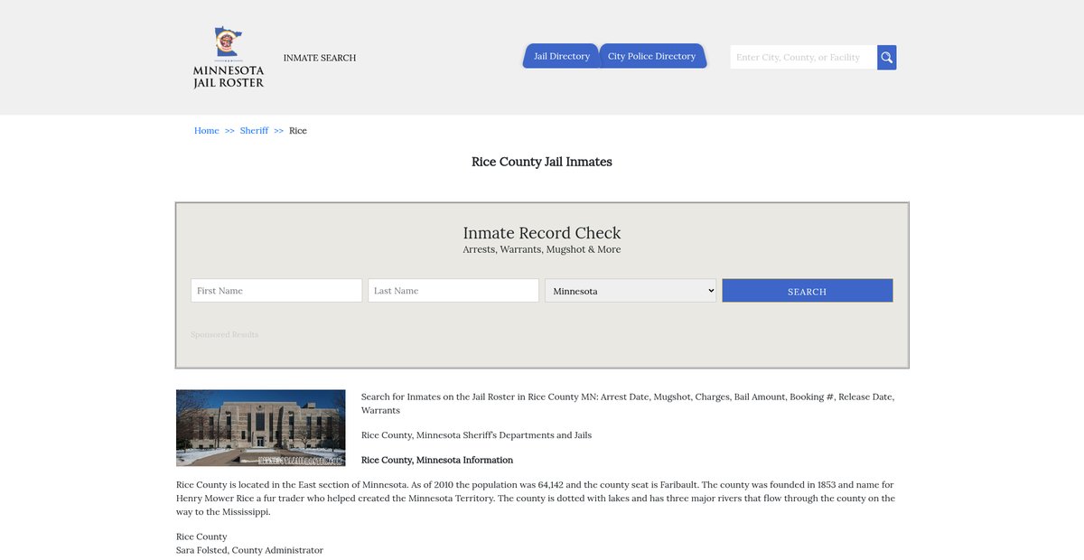Preview of minnesotajailroster.com