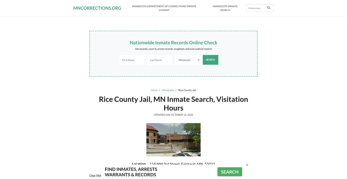 Preview of mncorrections.org