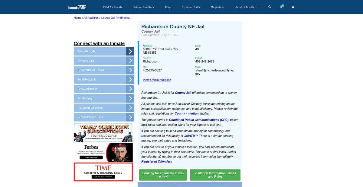 Preview of inmateaid.com