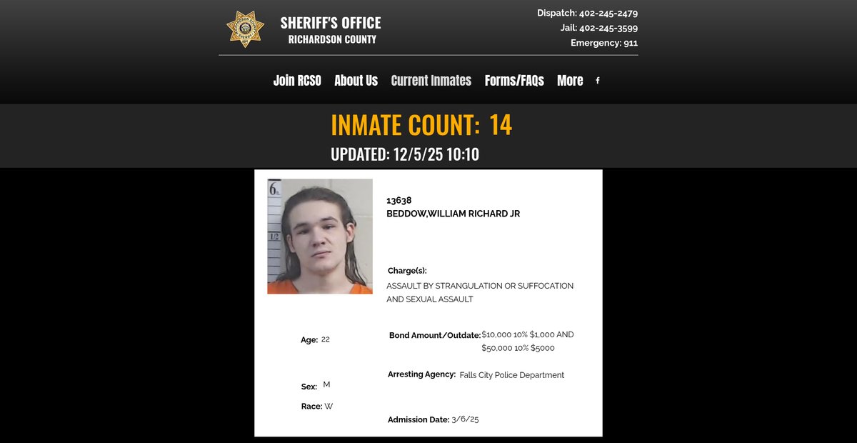 Preview of richardsoncountysheriffsoffices.com