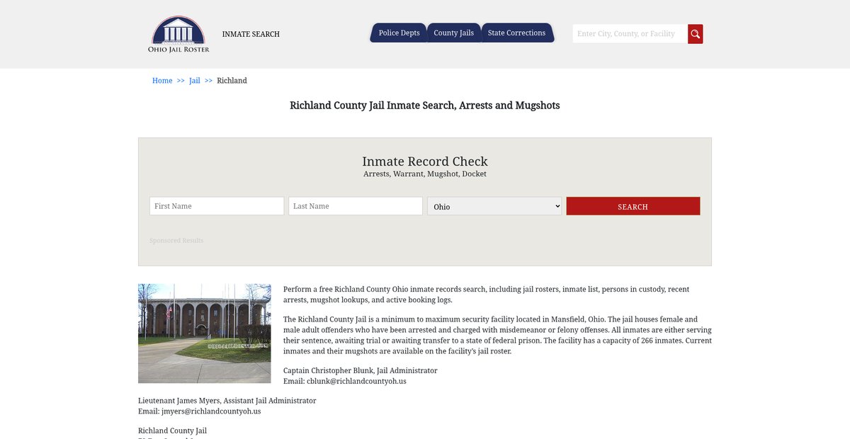 Preview of ohiojailroster.com