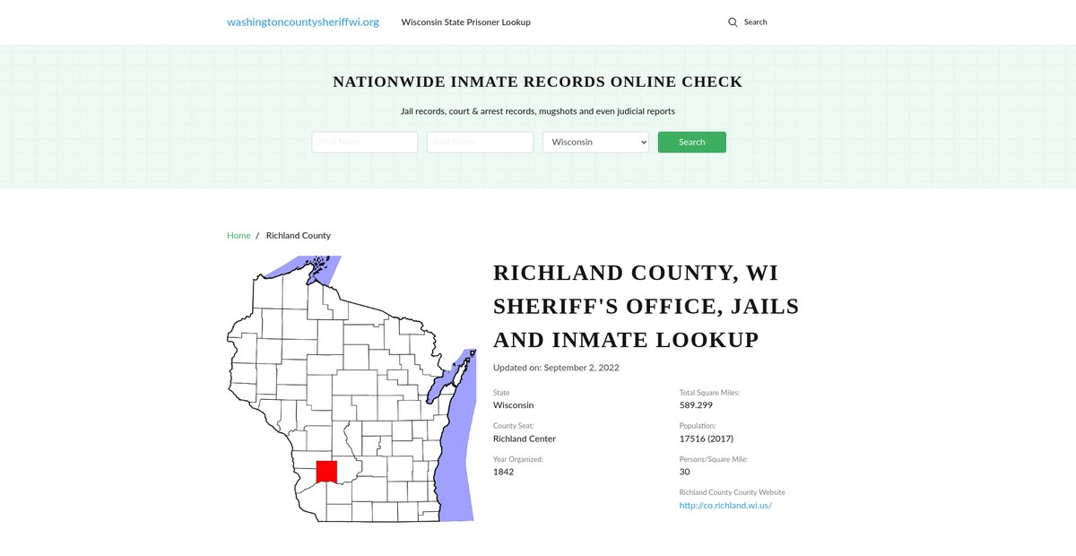 Preview of washingtoncountysheriffwi.org