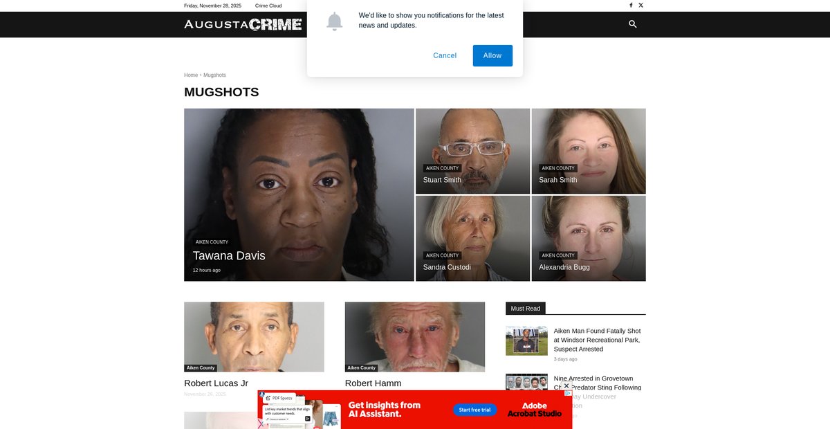 Preview of augustacrime.com