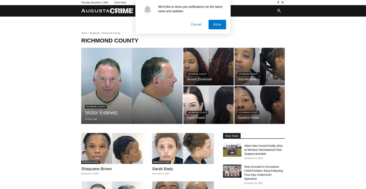 Preview of augustacrime.com