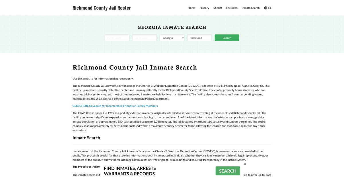 Preview of richmondcountyjail.org