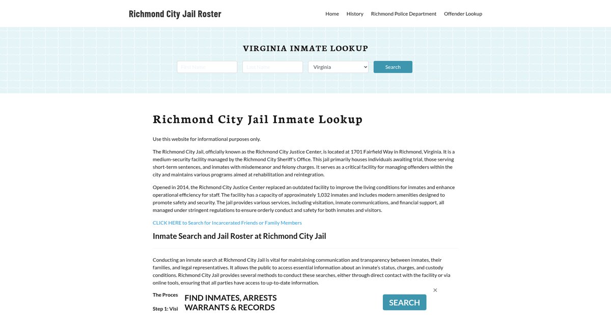 Preview of richmondcityjail.org