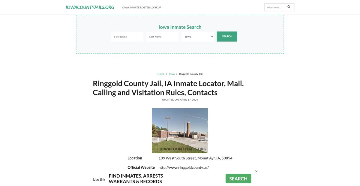 Preview of iowacountyjails.org