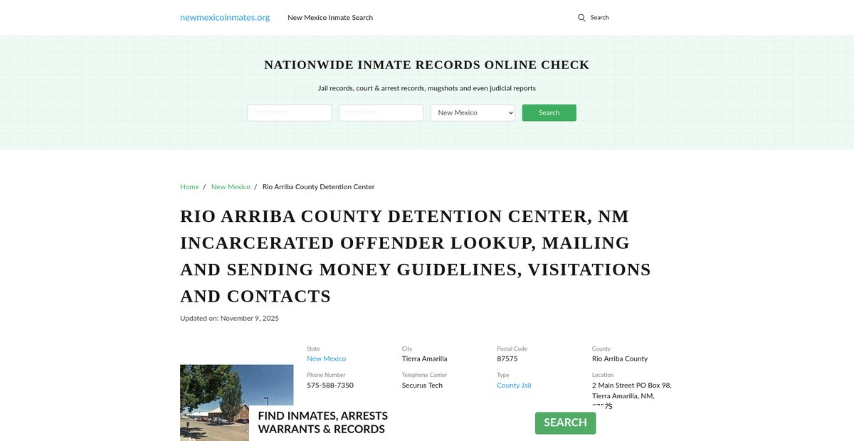 Preview of newmexicoinmates.org