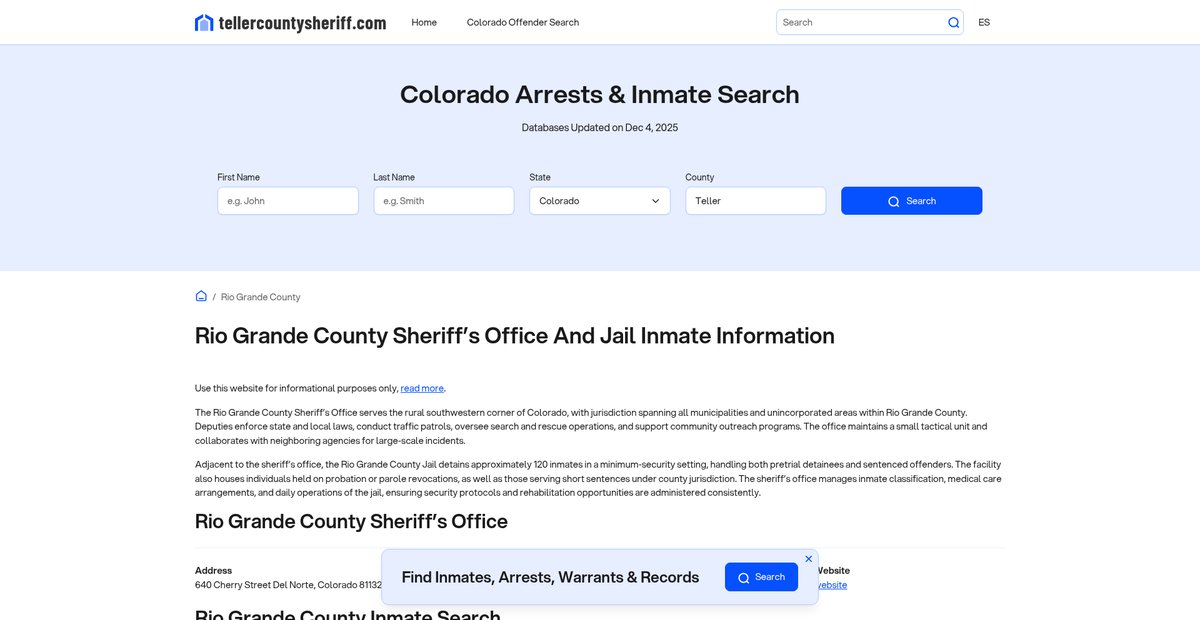 Preview of tellercountysheriff.com