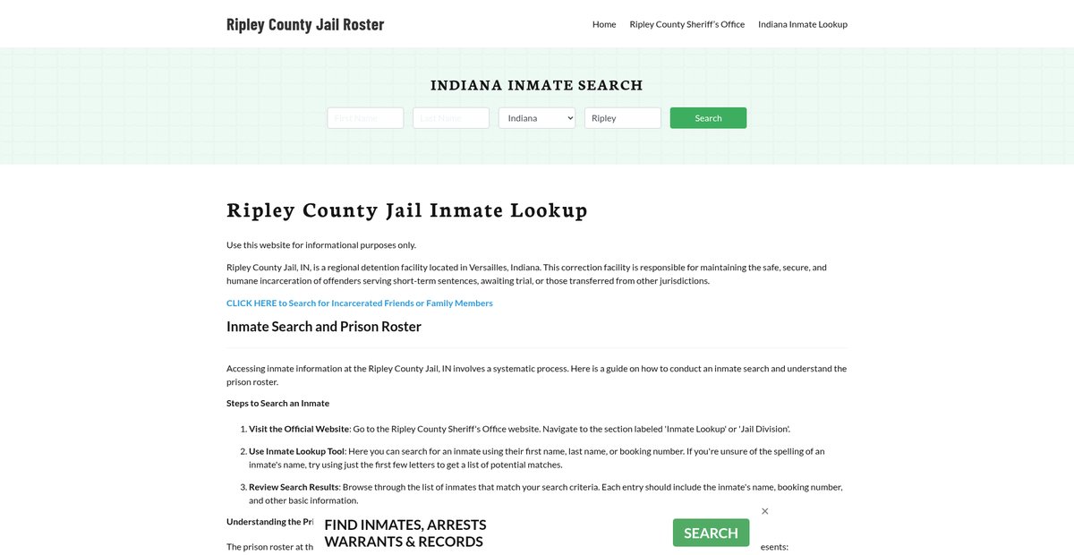 Preview of ripleycountyjail.org