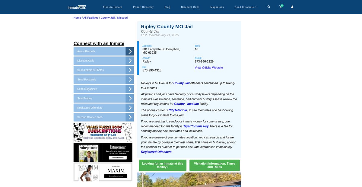 Preview of inmateaid.com