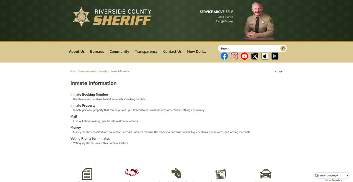 Preview of riversidesheriff.org
