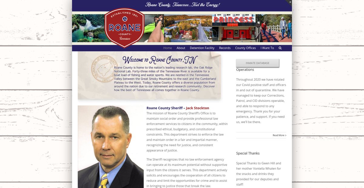 Preview of roanesheriff.com