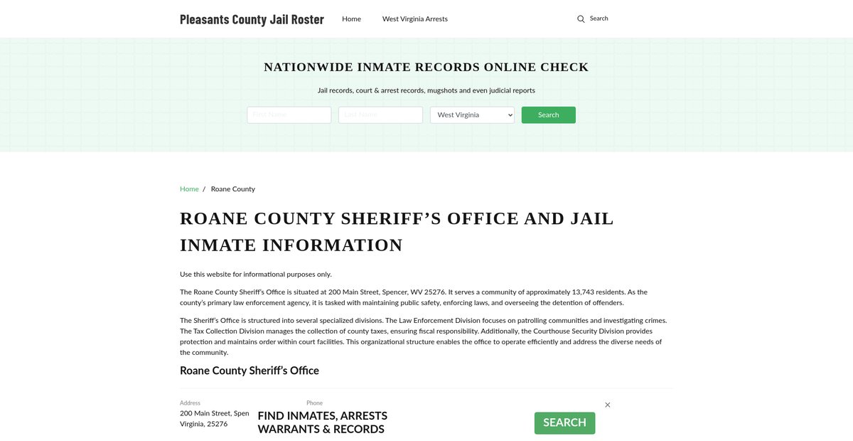 Preview of pleasantscountywv.org