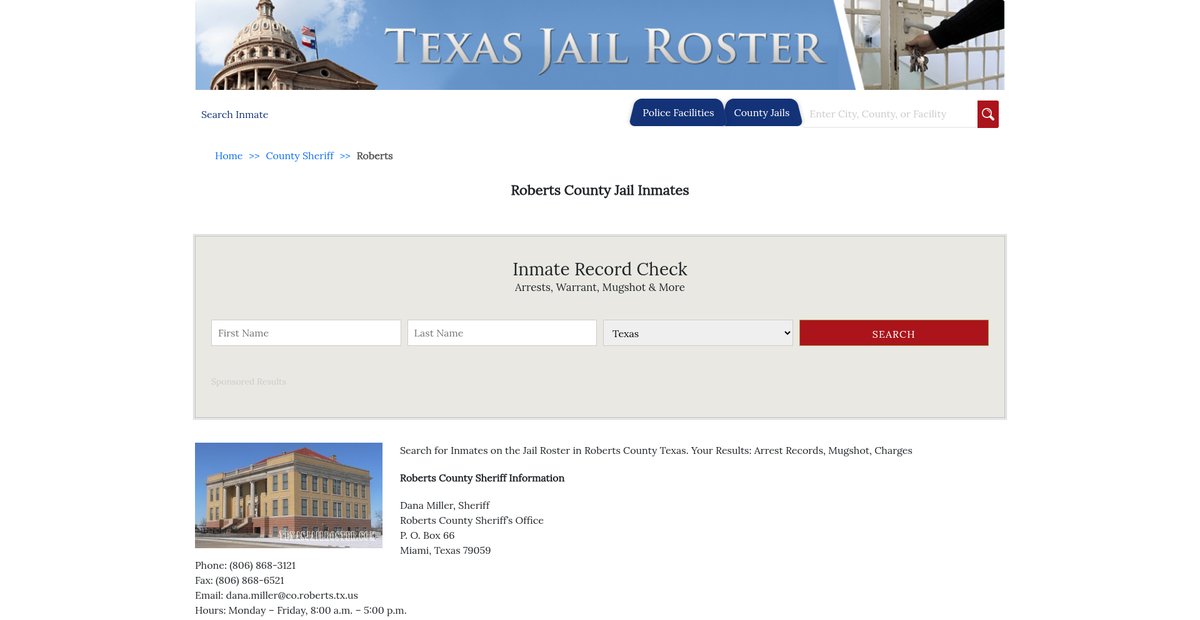 Preview of texasjailroster.com