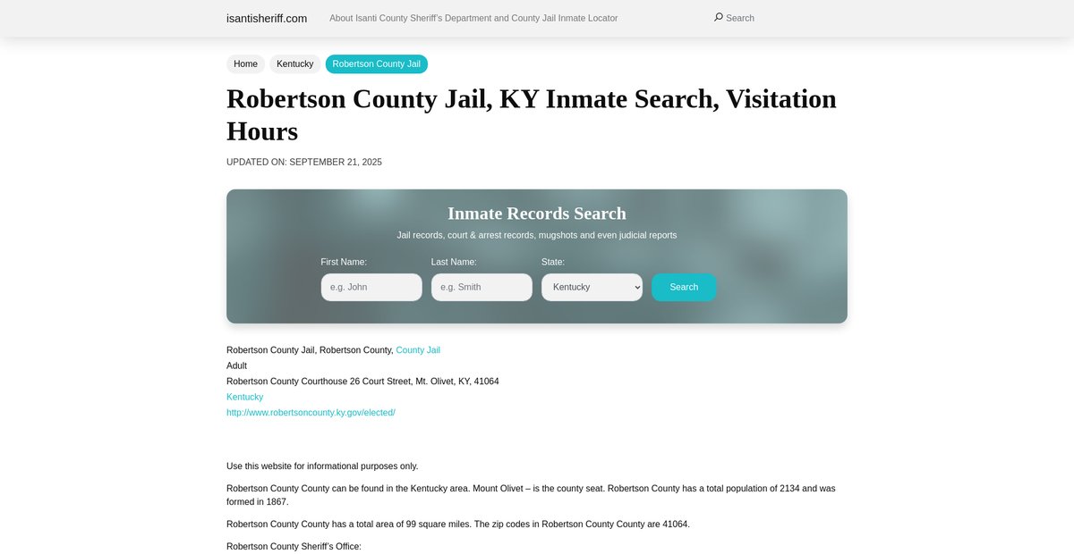 Preview of isantisheriff.com