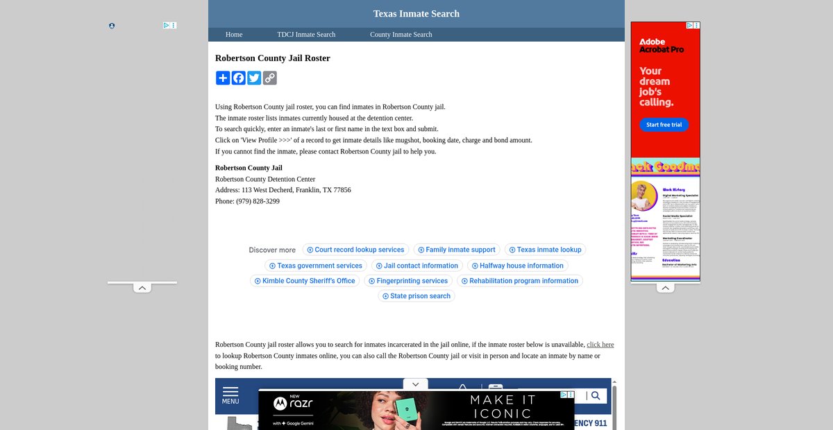 Preview of inmatesearchtexas.org