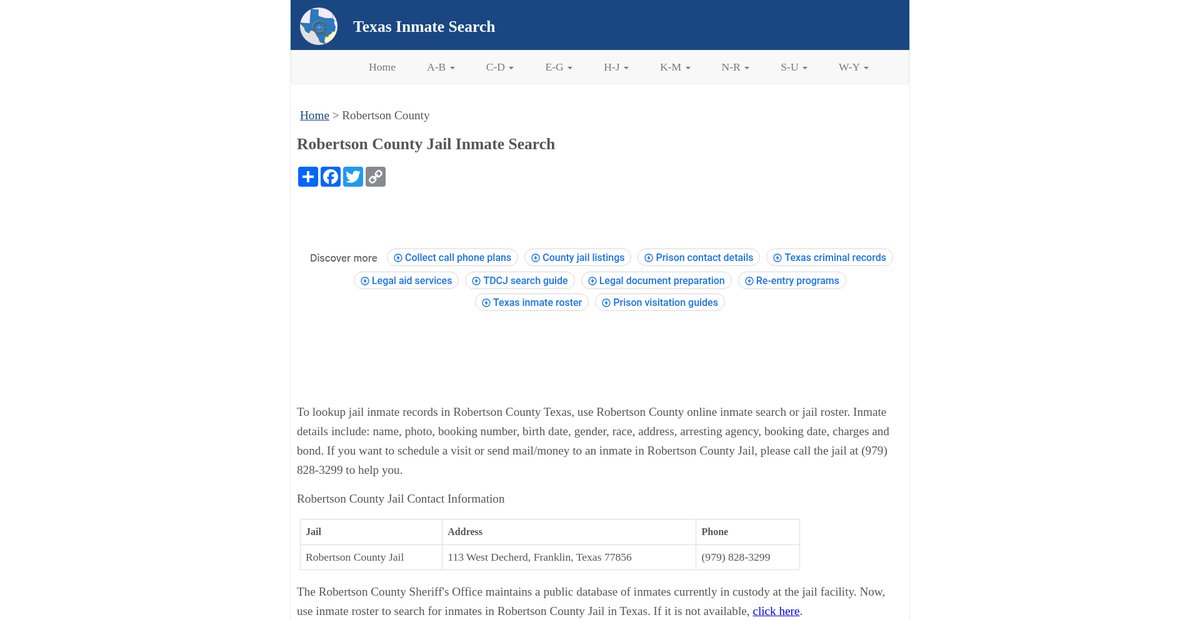 Preview of inmatesearchtx.org