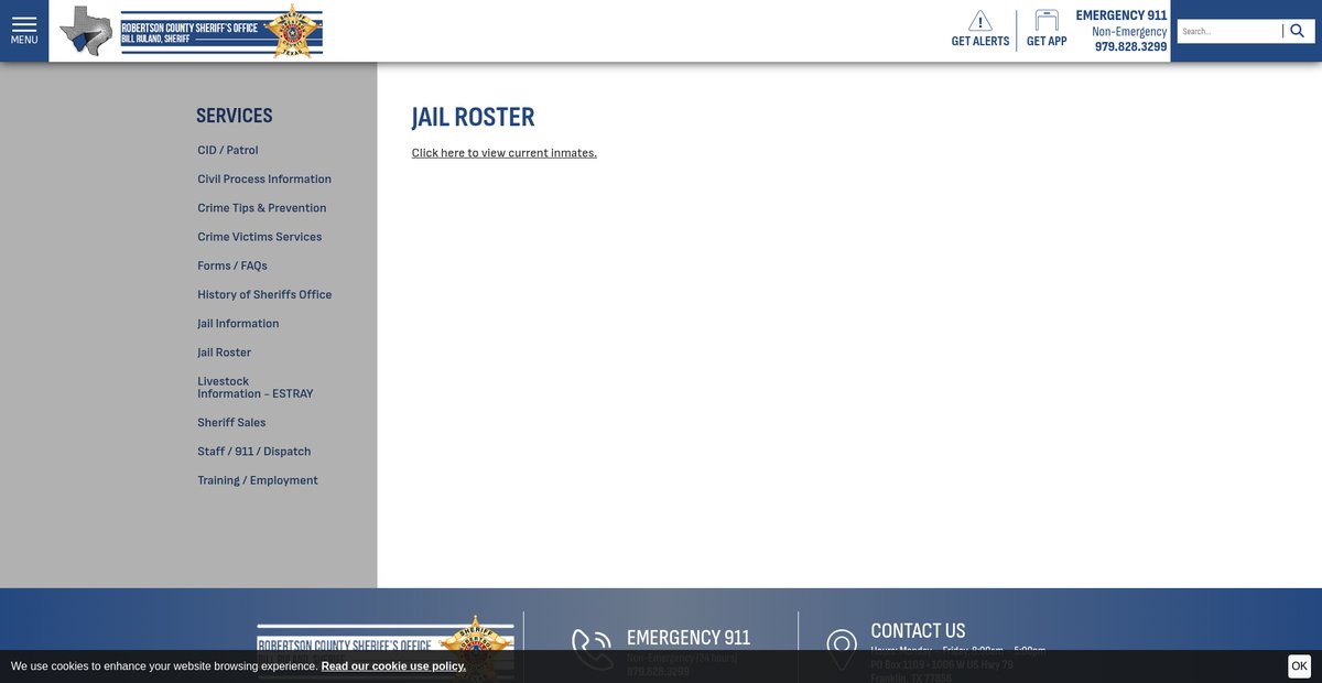 Preview of robertsoncountysherifftx.org