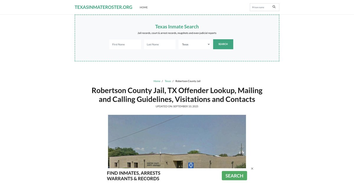 Preview of texasinmateroster.org