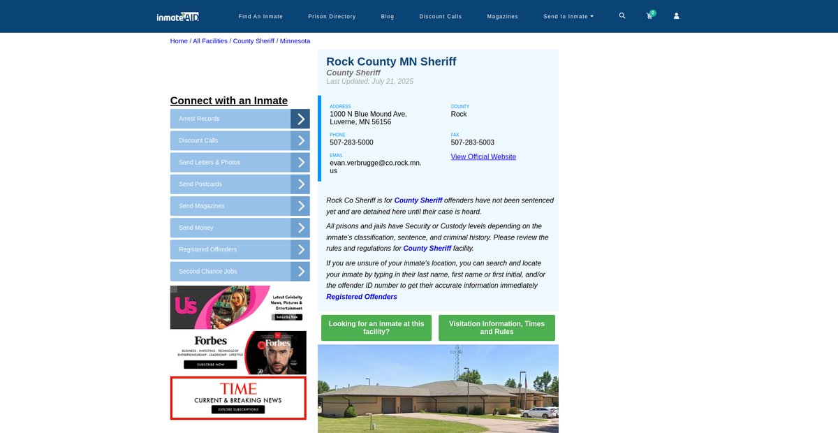 Preview of inmateaid.com