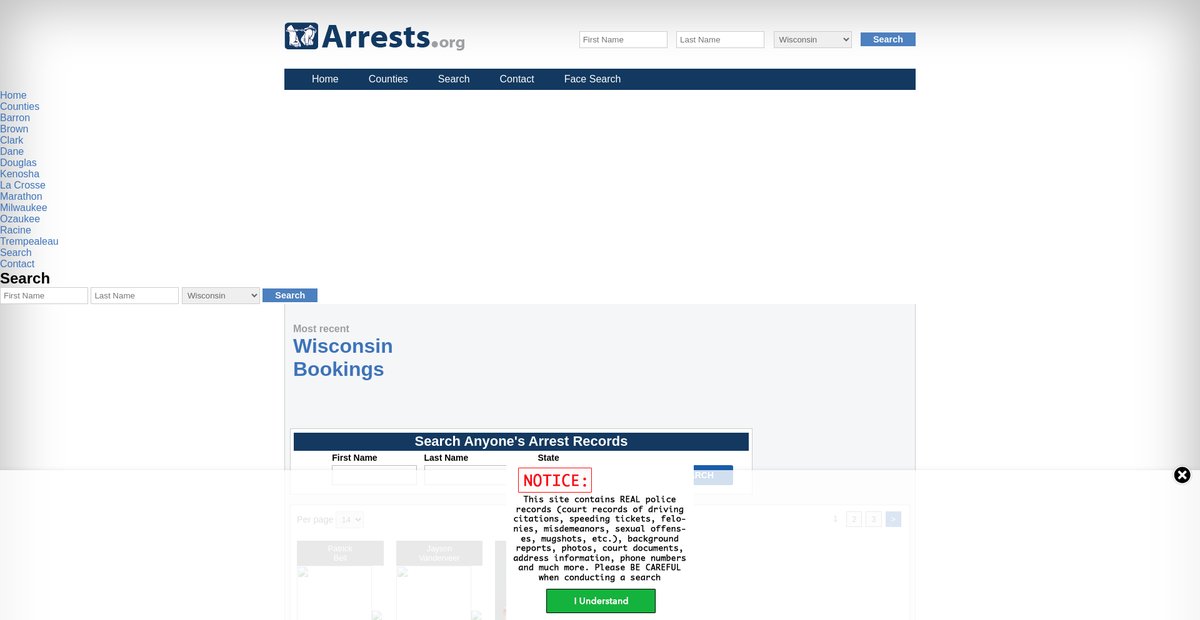 Preview of wisconsin.arrests.org