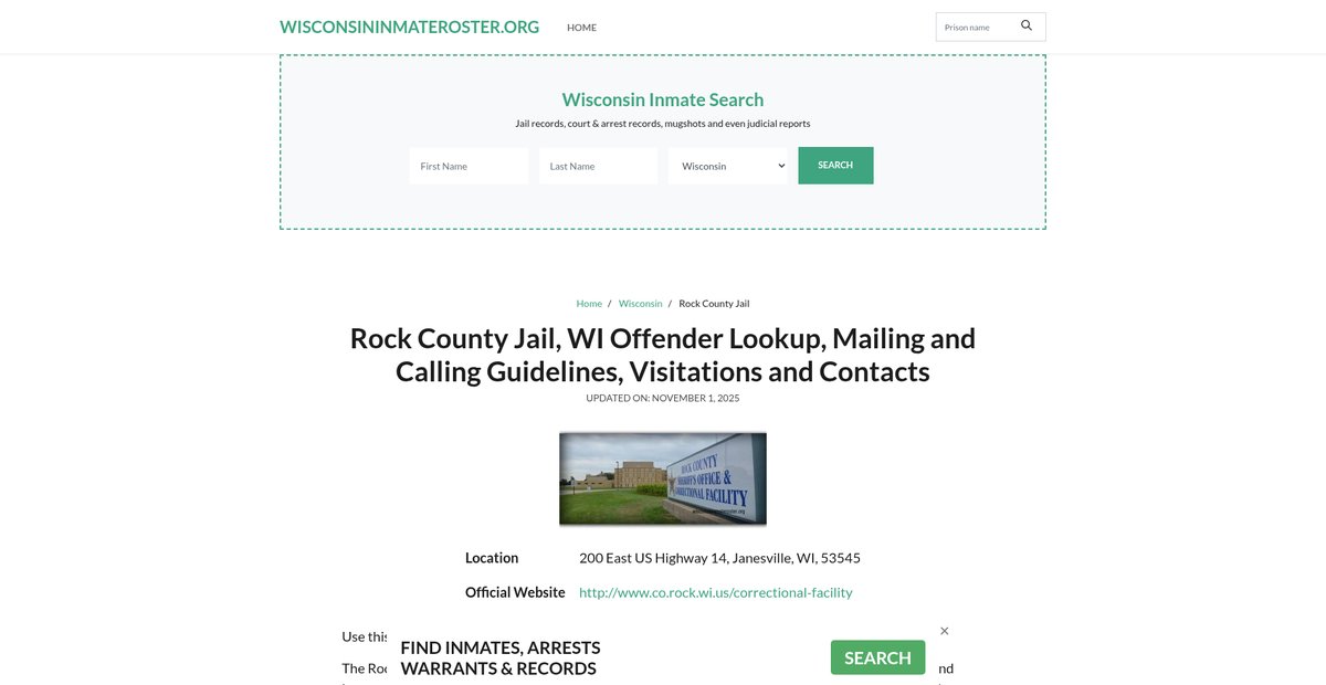 Preview of wisconsininmateroster.org