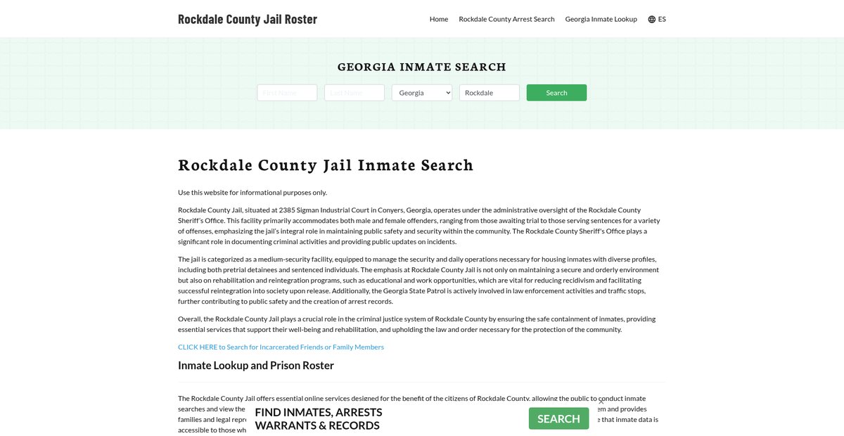 Preview of rockdalecountyjail.org