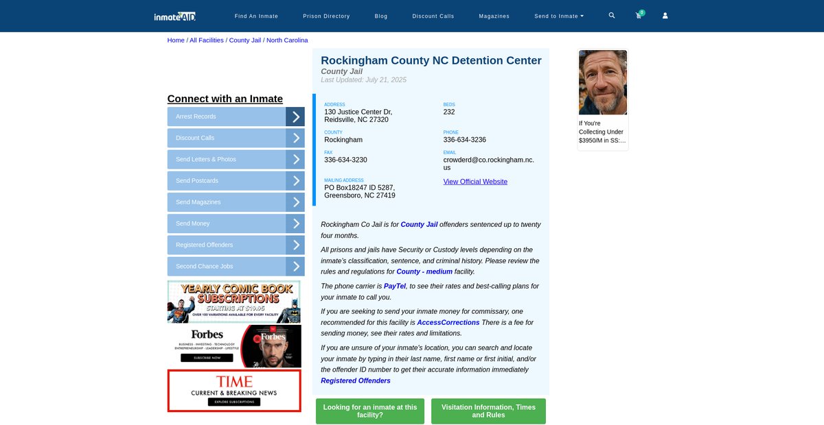 Preview of inmateaid.com