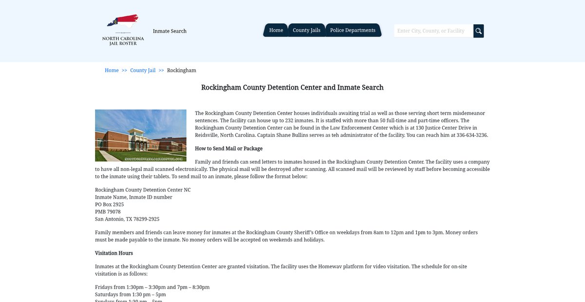 Preview of northcarolinajailroster.com