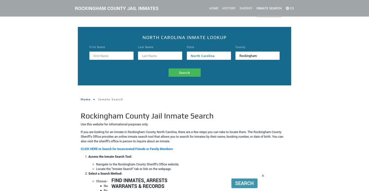 Preview of rockinghamjailroster.org