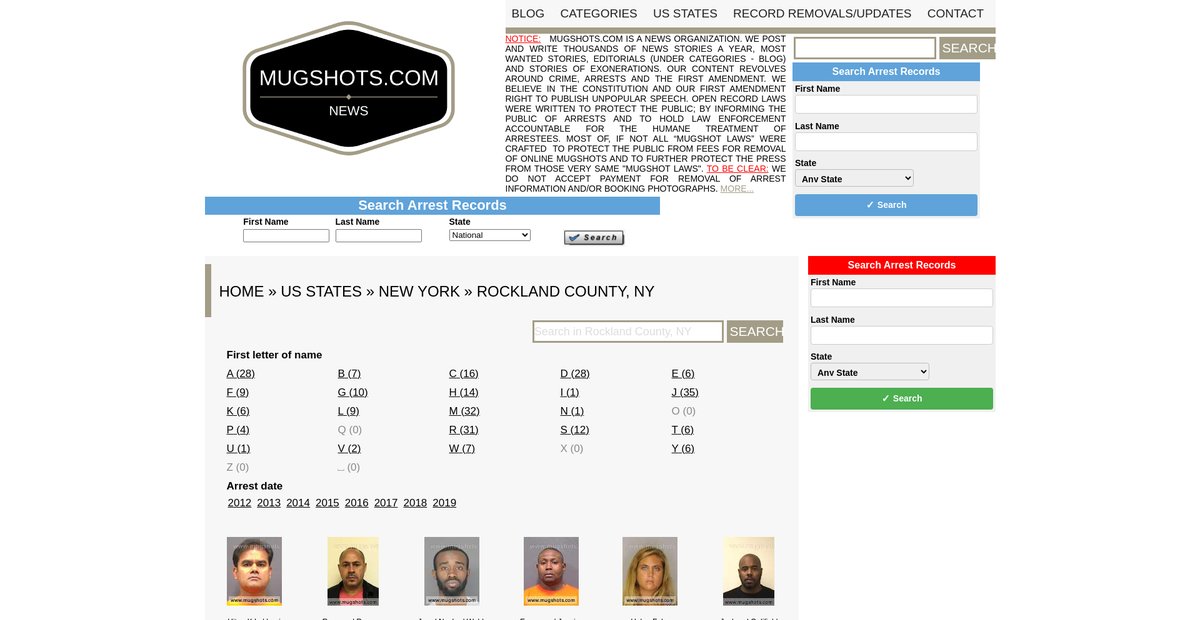 Preview of mugshots.com