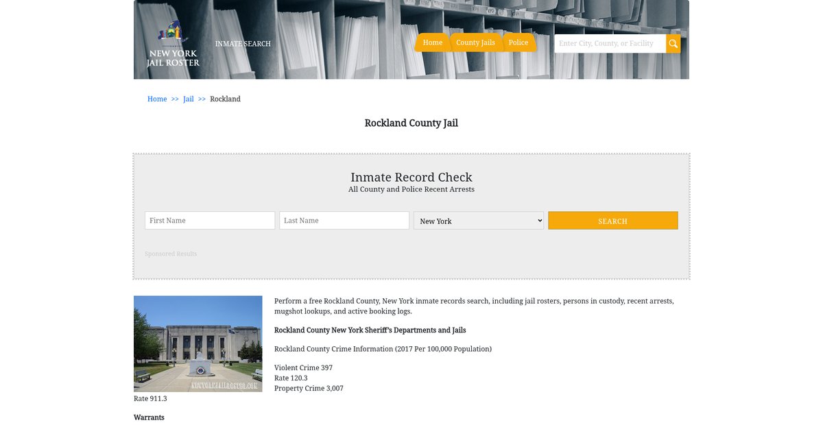 Preview of newyorkjailroster.com