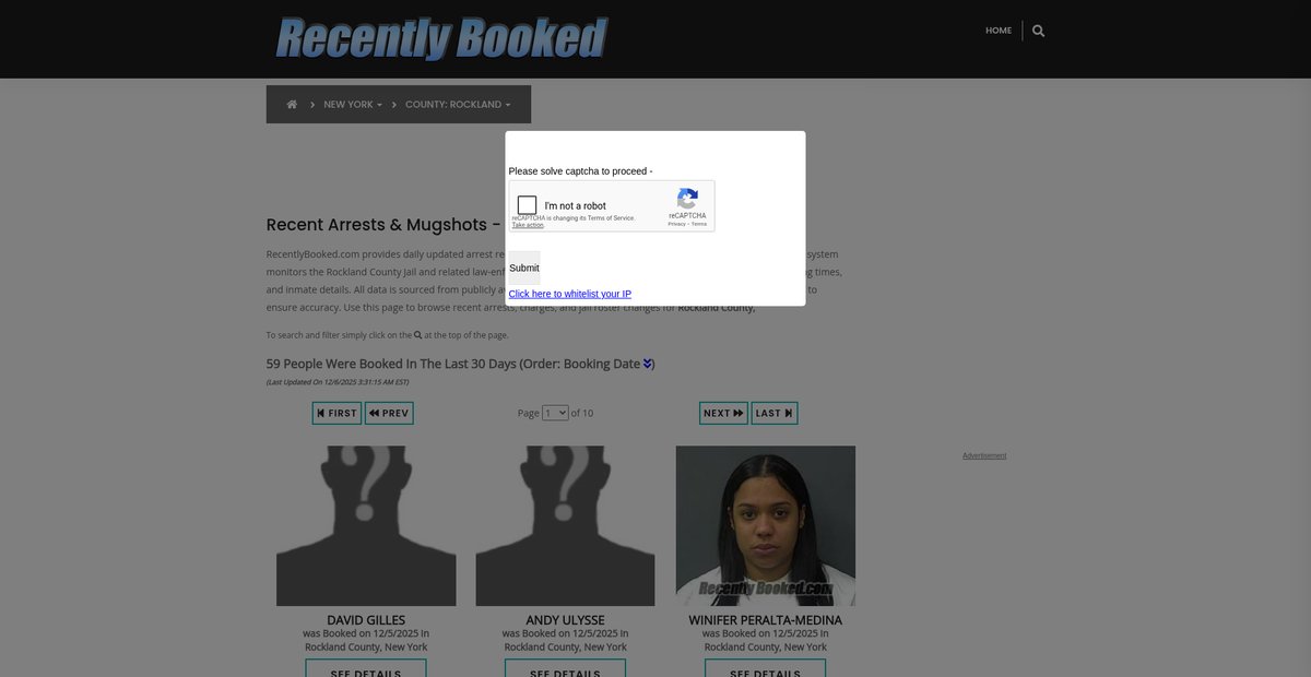 Preview of recentlybooked.com