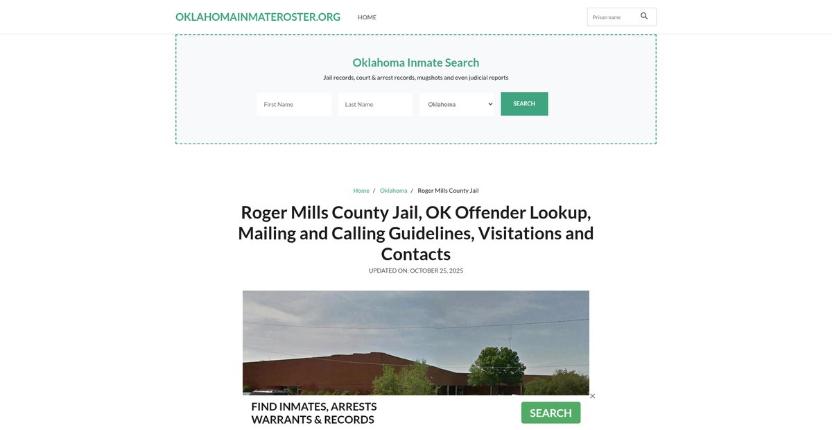 Preview of oklahomainmateroster.org