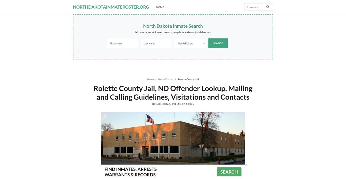 Preview of northdakotainmateroster.org