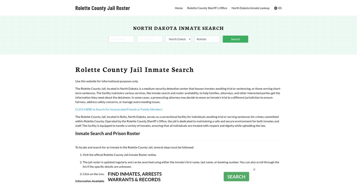 Preview of rolettecountyjail.org