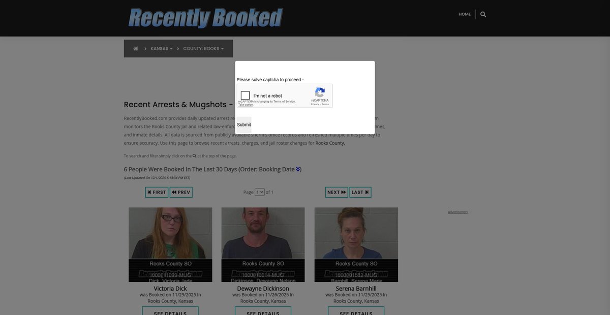 Preview of recentlybooked.com