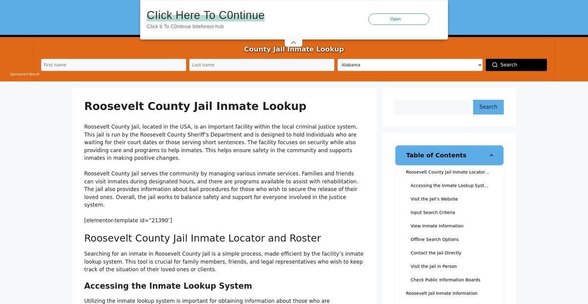 Preview of roosevelt.countyjail.org