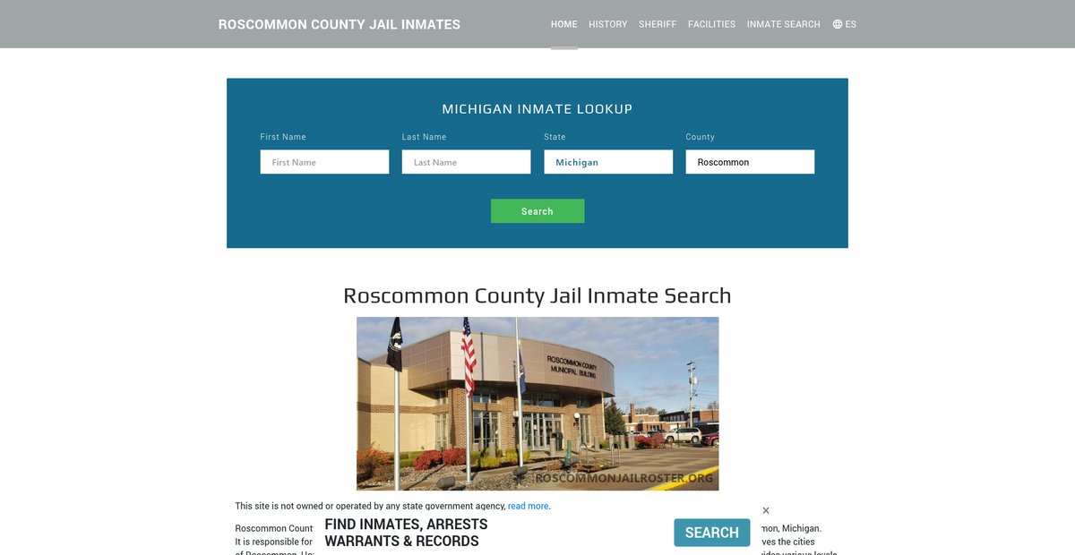 Preview of roscommonjailroster.org