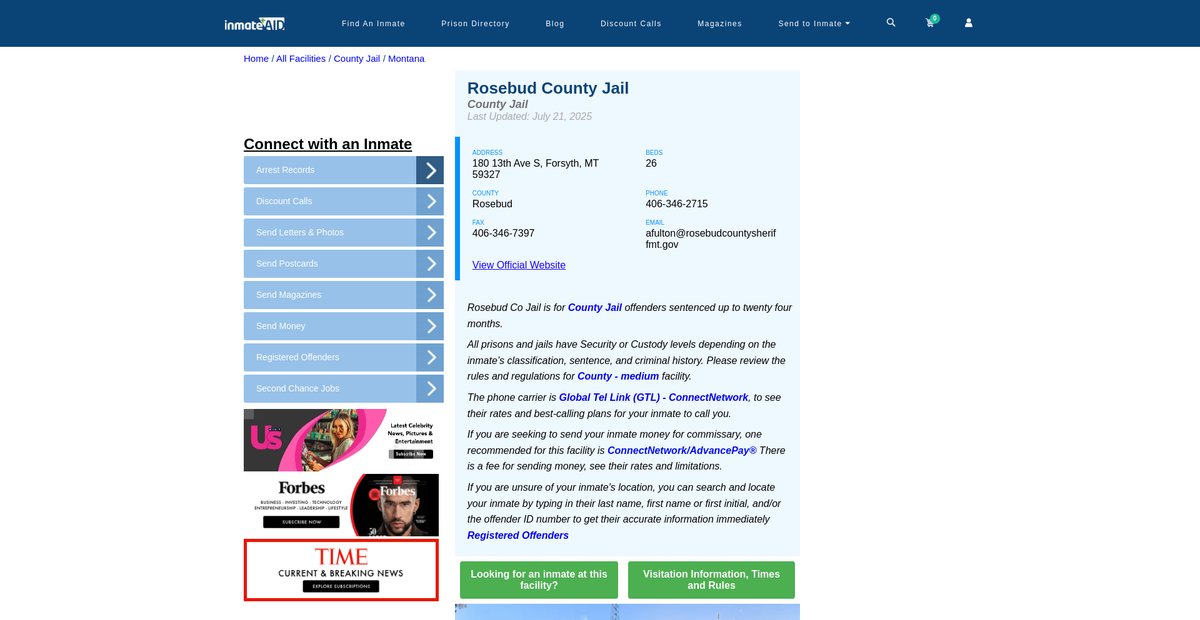 Preview of inmateaid.com