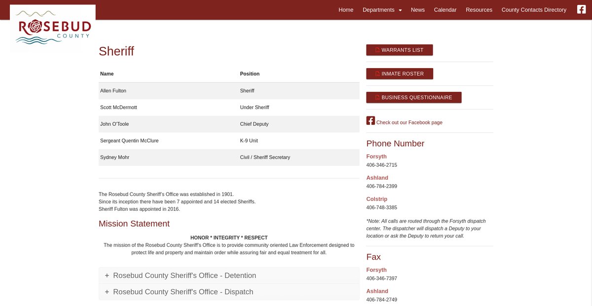 Preview of rosebudcountymt.gov
